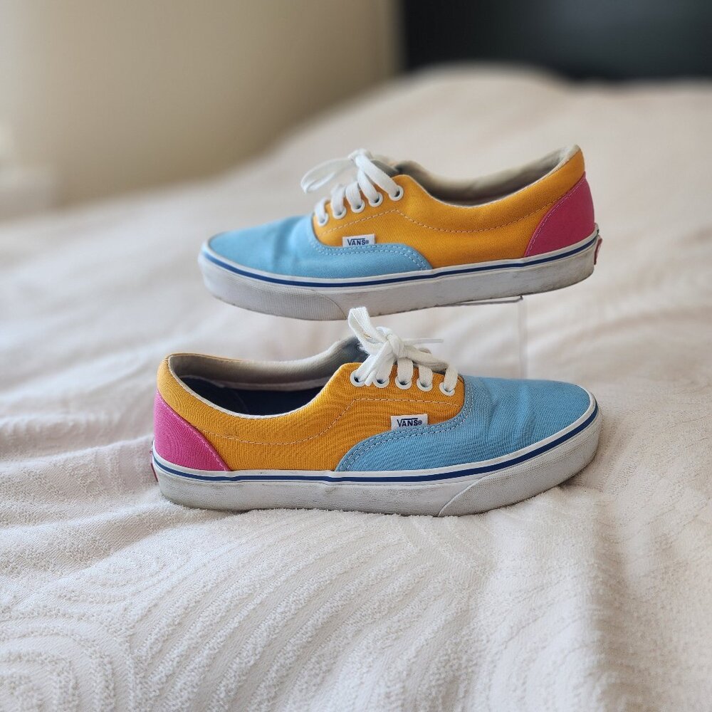 USED Era Canvas Colorblock - Pink/Blue Multi Size 8.5